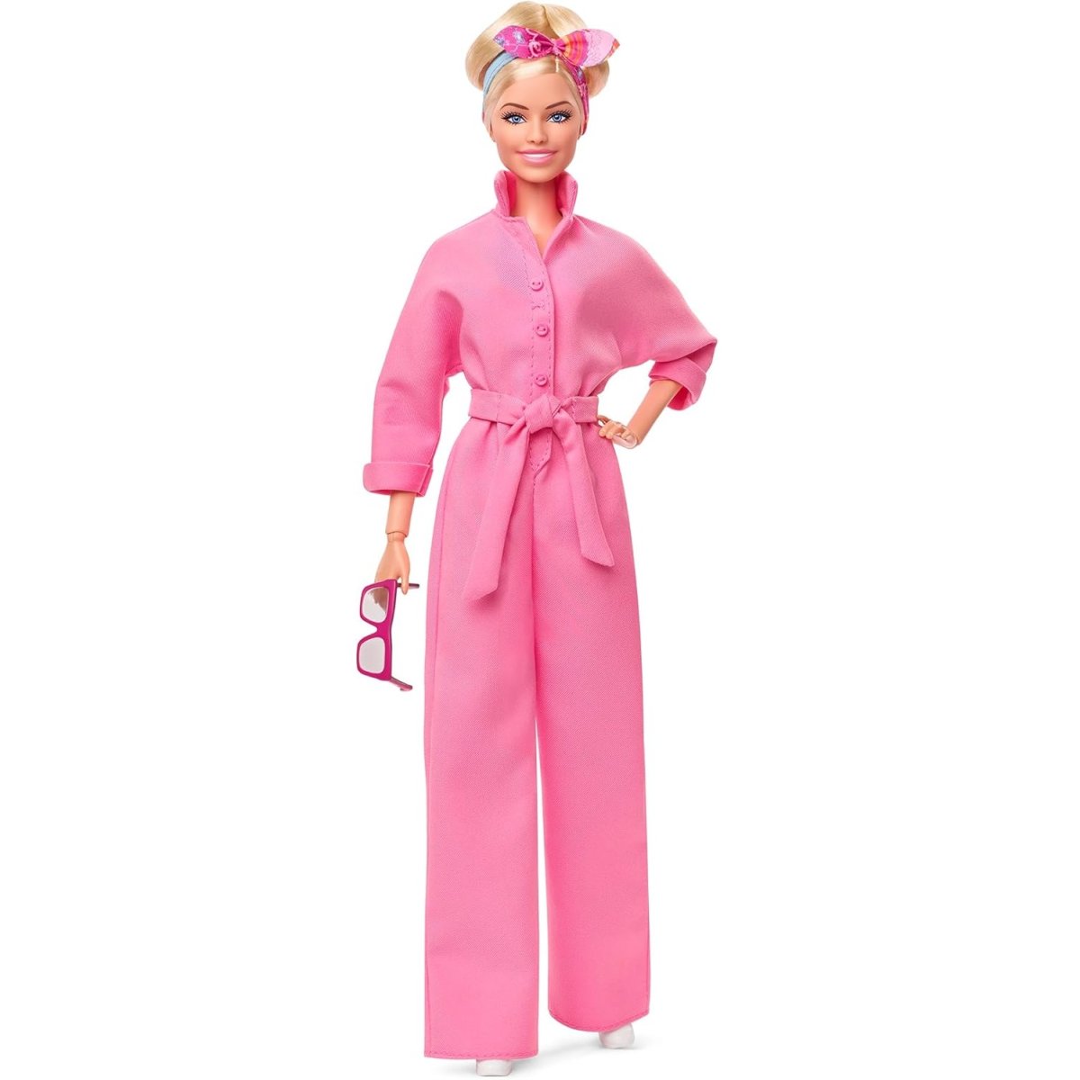 Barbie The Movie Margot Robbie Pembe Tulumlu Bebek - HRF29 - Görsel 2