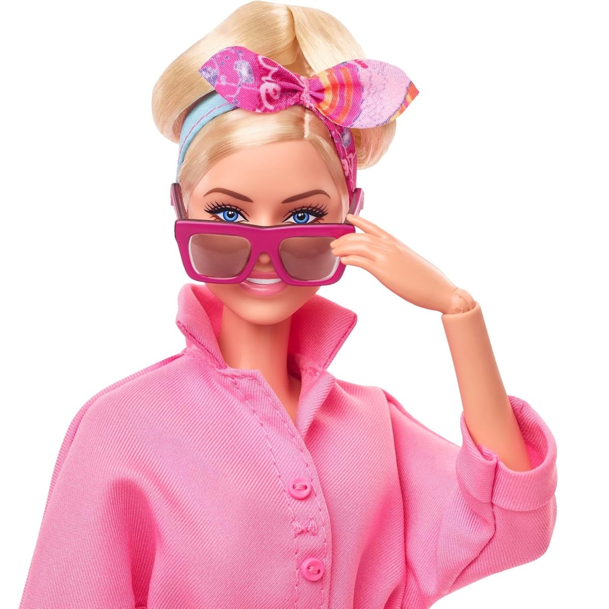 Barbie The Movie Margot Robbie Pembe Tulumlu Bebek - HRF29 - Görsel 5