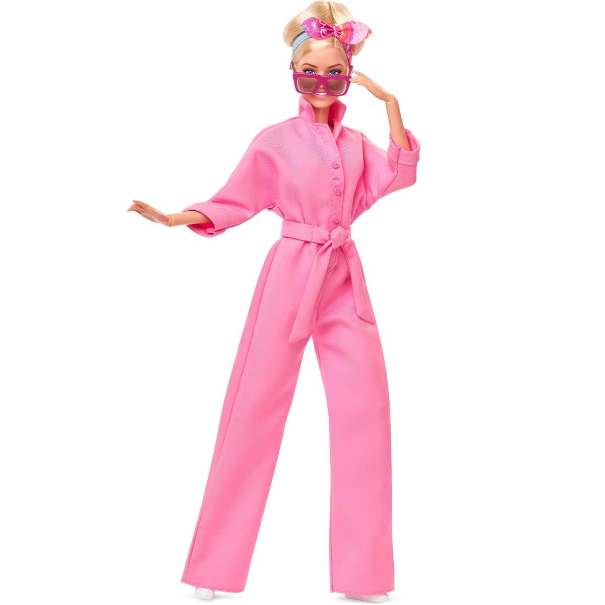 Barbie The Movie Margot Robbie Pembe Tulumlu Bebek - HRF29 - Görsel 8