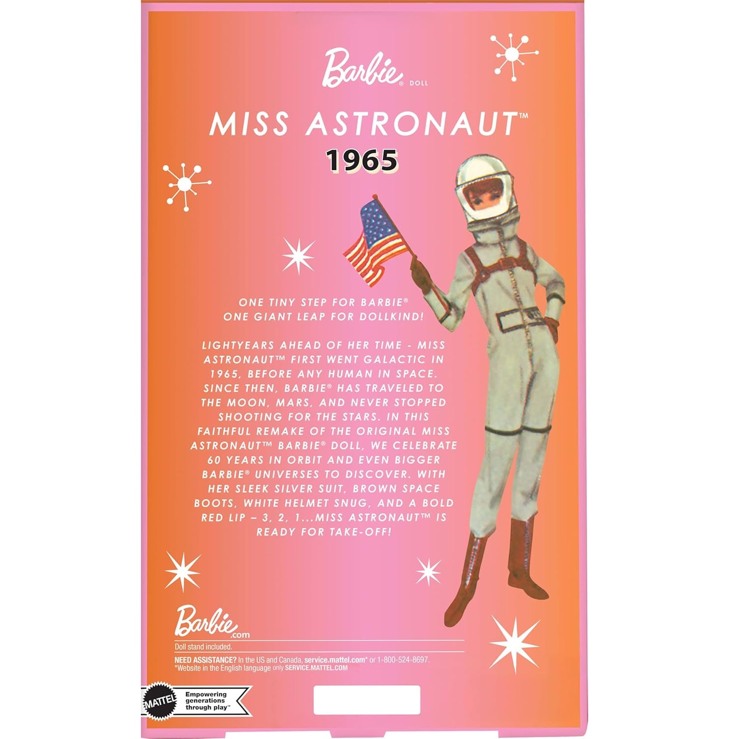 Barbie Astronot 60. Yıl Dönümü Nostaljik Bebek - JBJ48 - Görsel 7