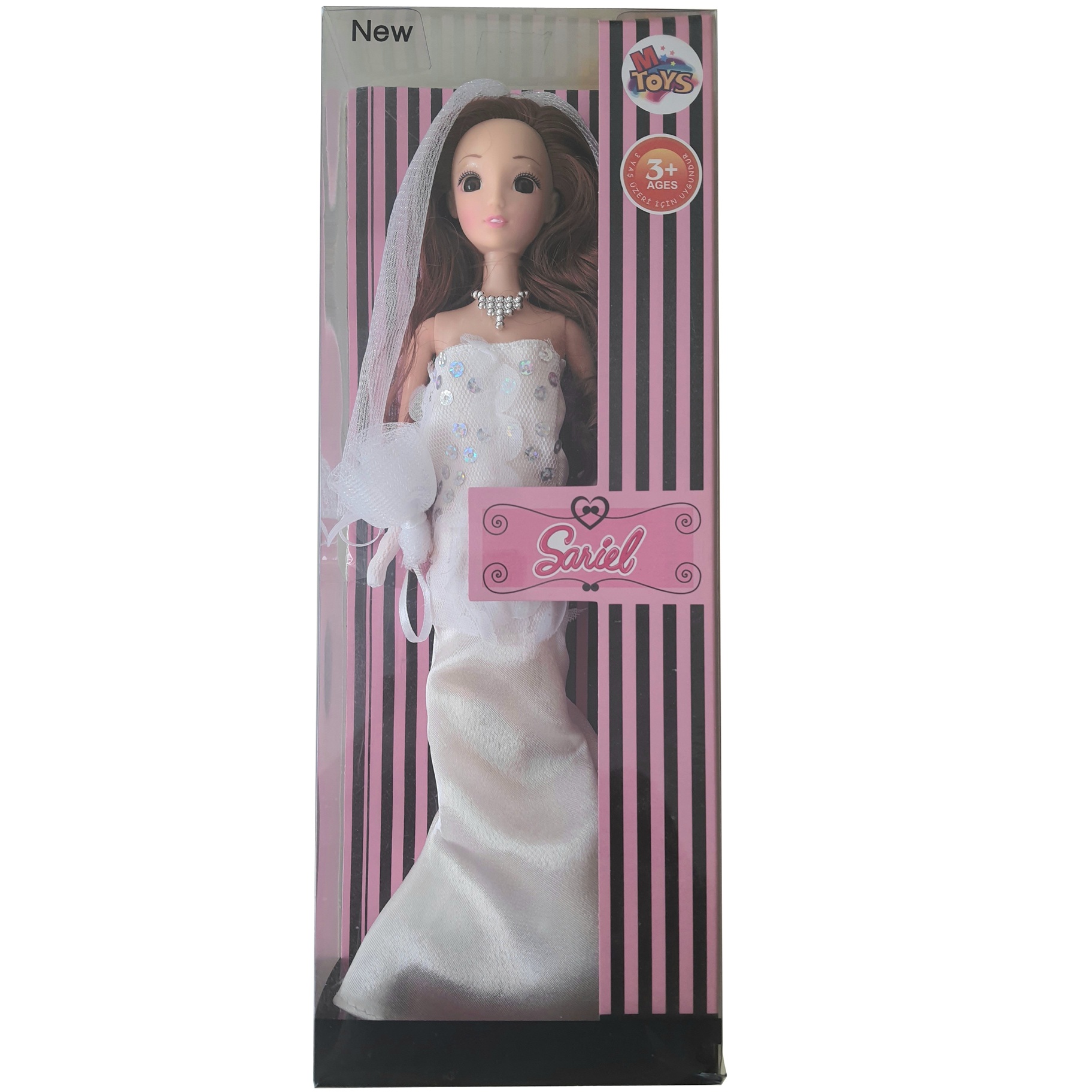 M-Toys Sariel Bebek beyaz gelinlikli
