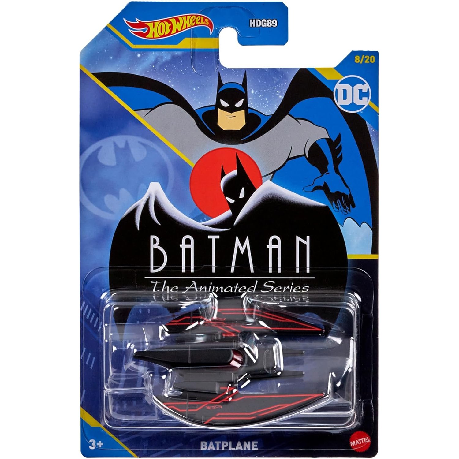 Hot Wheels uzun kartonet DC Batman Batplane HLK62