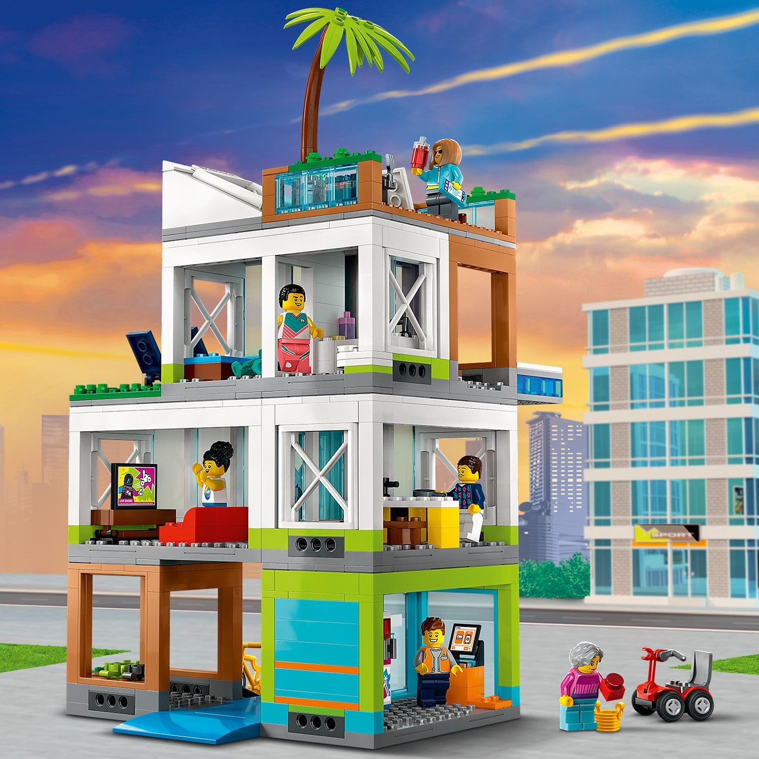 Lego City 60365 Apartman Binası - Görsel 5