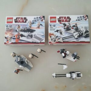 Lego Star Wars 8083 Rebel Trooper 8084 Snowtrooper Battle Pack Bundle ikinci el