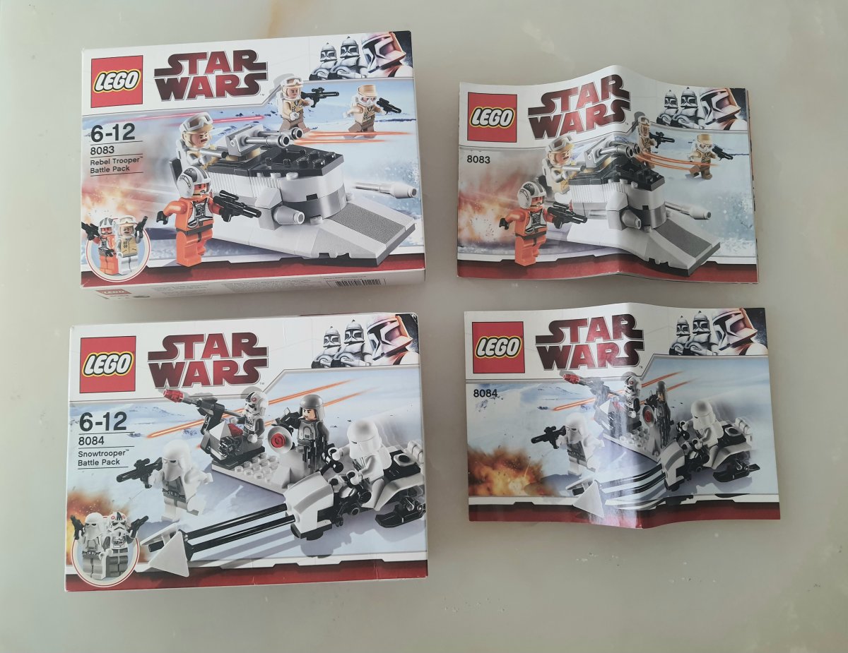 Lego Star Wars 8083 Rebel Trooper 8084 Snowtrooper Battle Pack Bundle ikinci el - Görsel 4