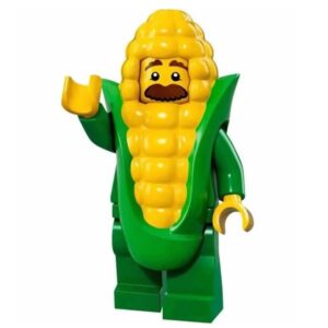 Lego Minifigür - Corn Cob Guy, Seri 17 - 71018-4, col17-4 full aksesuar ikinci el