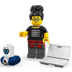 Lego Minifigür - Programmer Girl, Seri 19 - 71025-5, col19-5 full aksesuar ikinci el