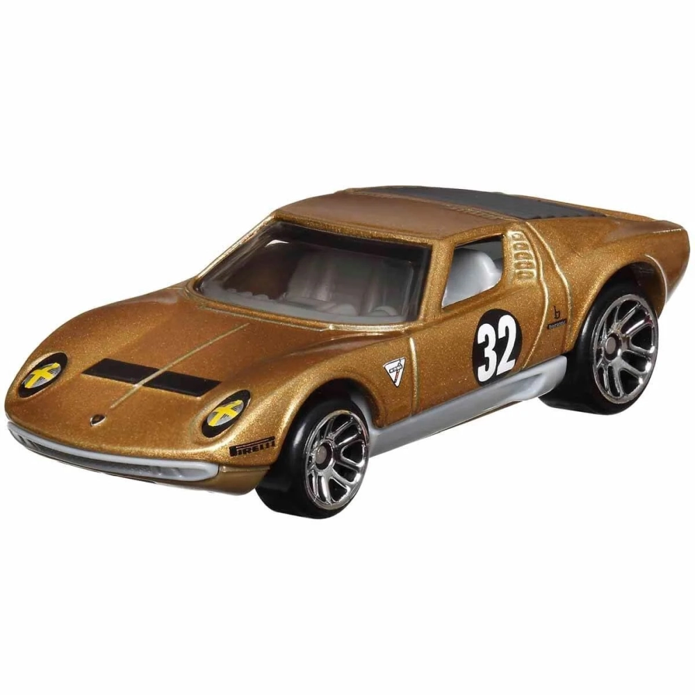 Hot Wheels uzun kartonet Vintage Lamborghini Miura - HRV03 - Görsel 5