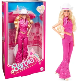Mattel Barbie The Movie Margot Robbie Pembe Kovboy Kıyafetli Bebek (HPK00)