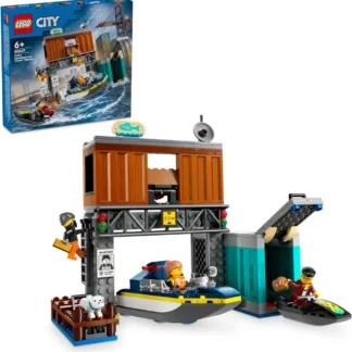 Lego City 60417 Polis Sürat Teknesi ve Hırsızların Gizlenme Yeri