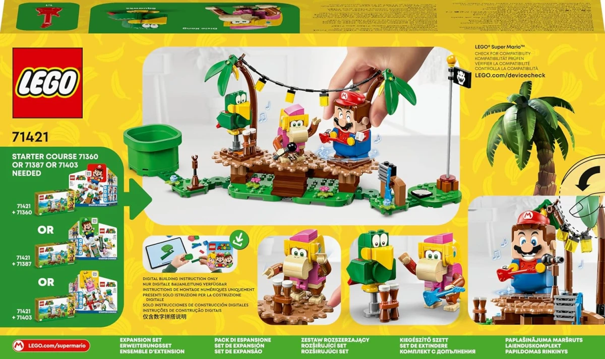 Lego Super Mario 71421 Dixie Kong'un Orman Konseri Ek Macera Seti - Görsel 4